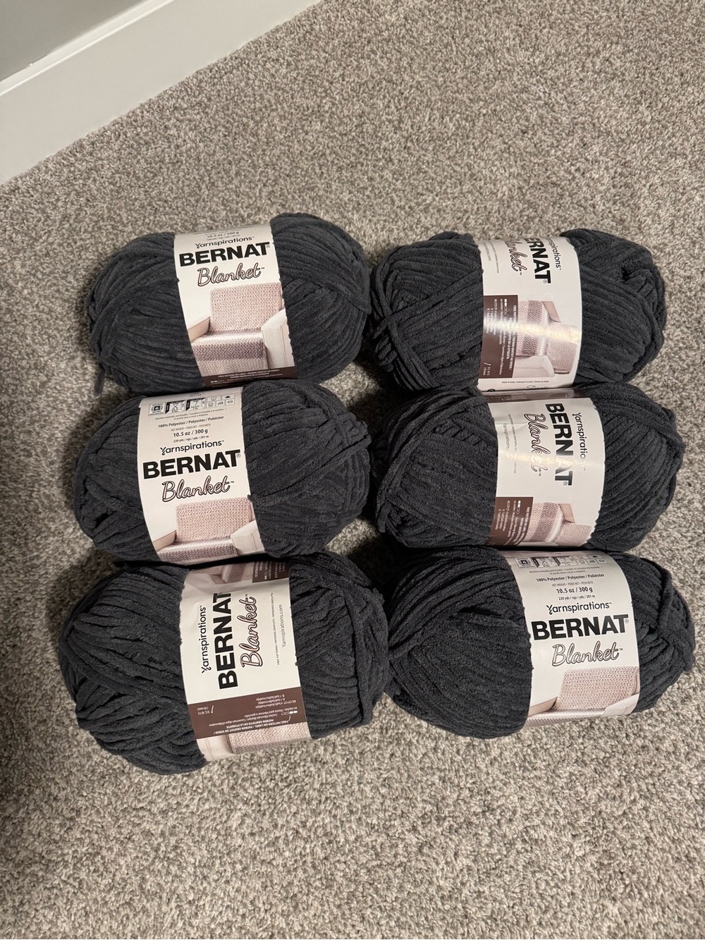 Bernat Blanket Yarn Bundle in Lead